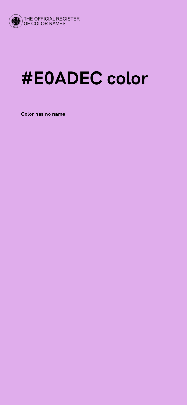 #E0ADEC color image