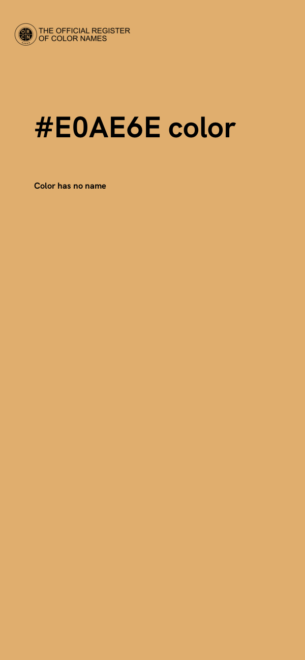 #E0AE6E color image