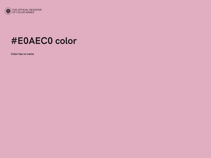 #E0AEC0 color image