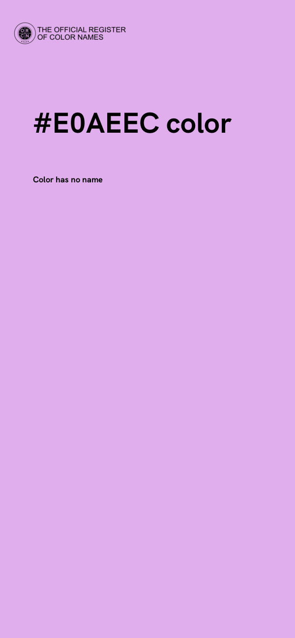 #E0AEEC color image