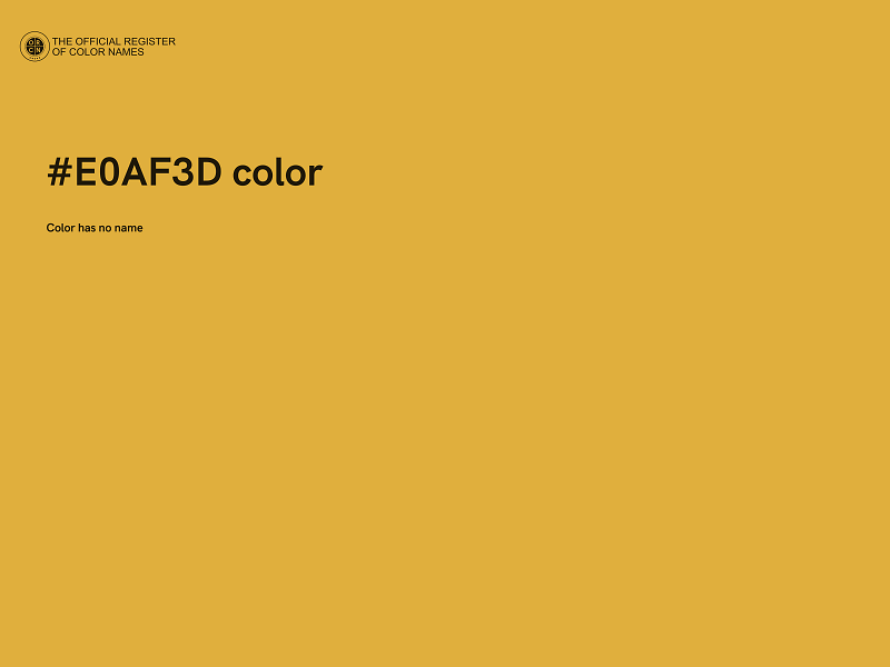 #E0AF3D color image