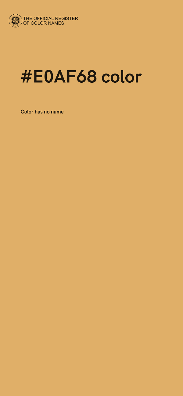 #E0AF68 color image
