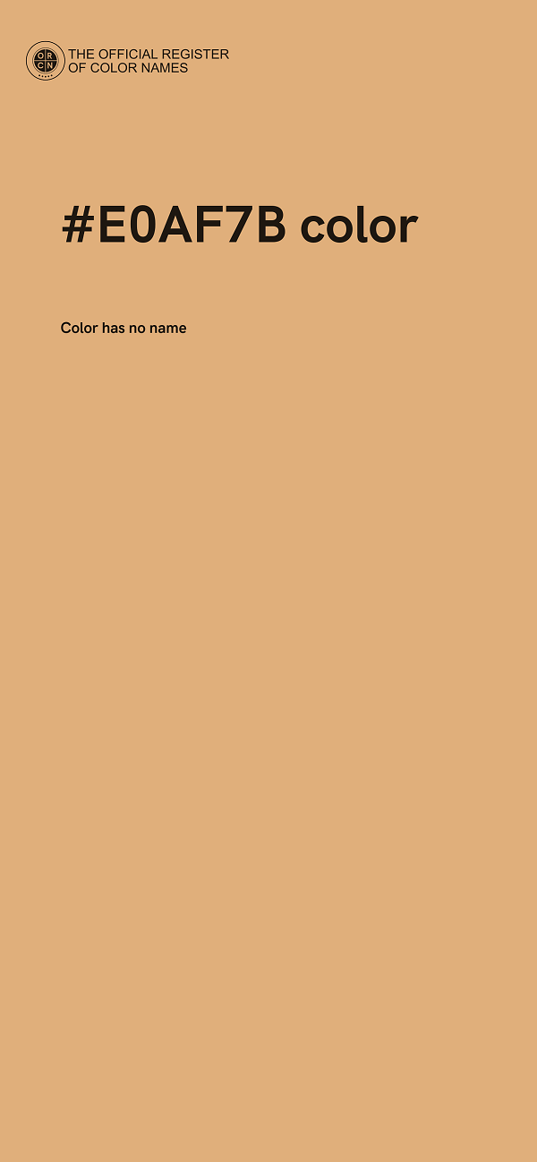 #E0AF7B color image