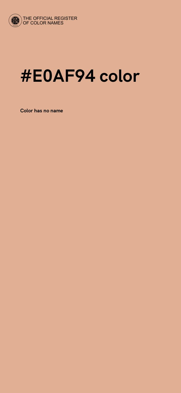 #E0AF94 color image