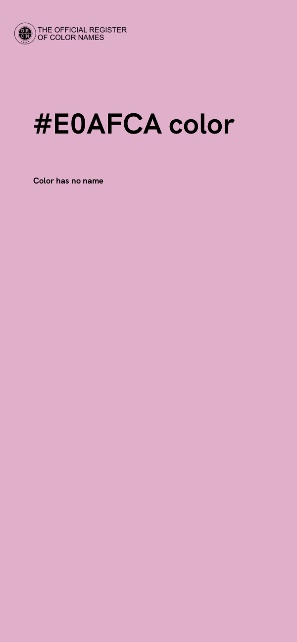 #E0AFCA color image