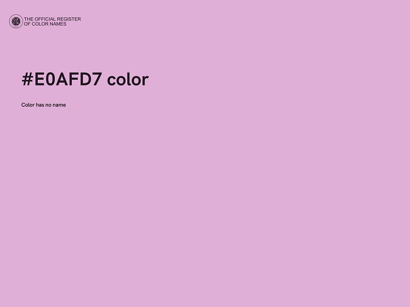 #E0AFD7 color image