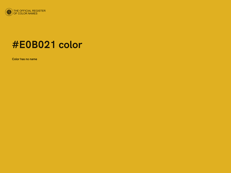 #E0B021 color image