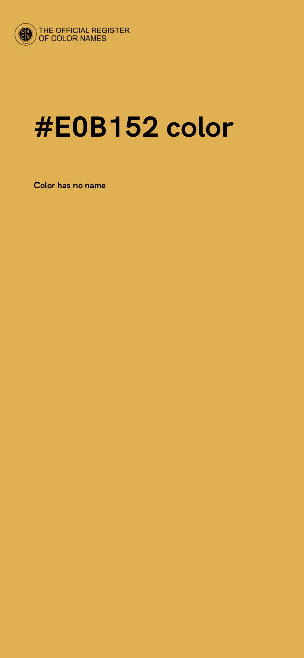 #E0B152 color image
