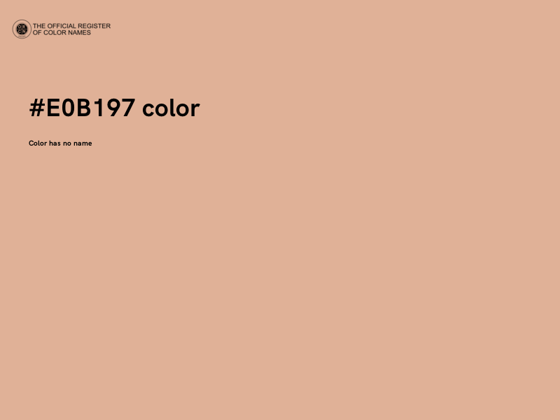 #E0B197 color image