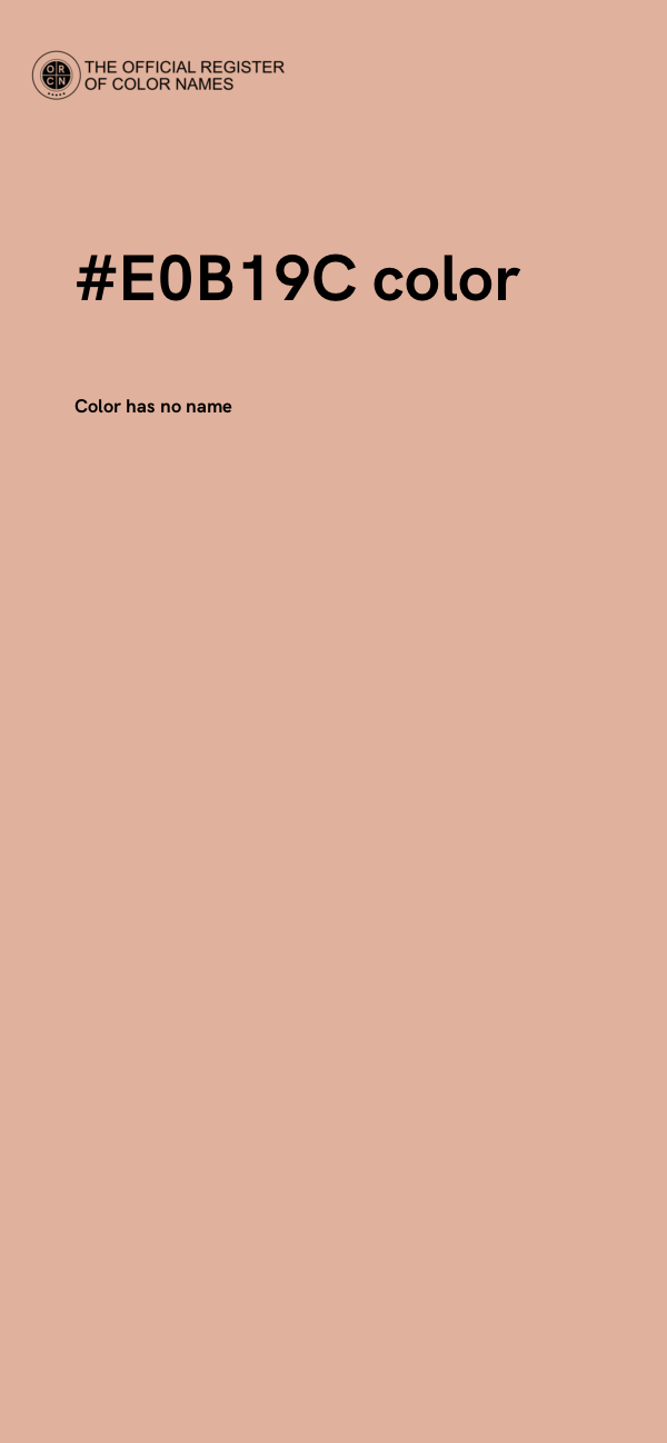 #E0B19C color image