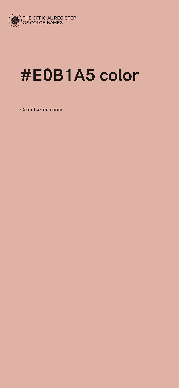 #E0B1A5 color image