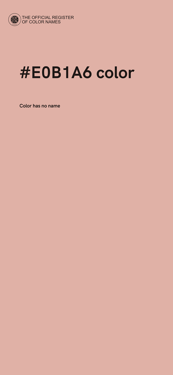 #E0B1A6 color image