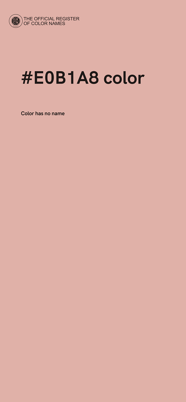 #E0B1A8 color image