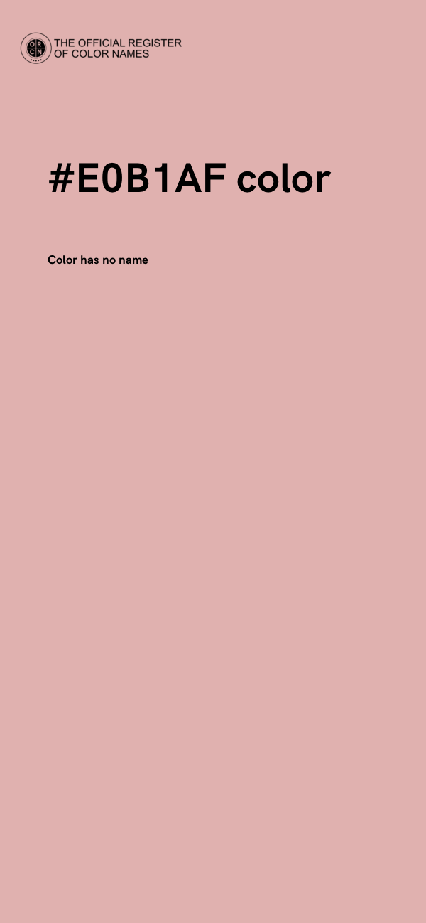 #E0B1AF color image