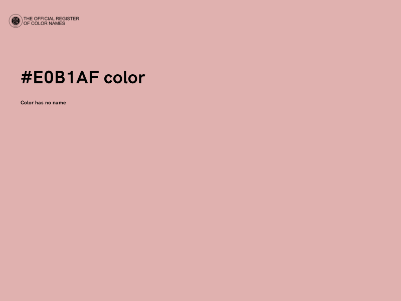 #E0B1AF color image