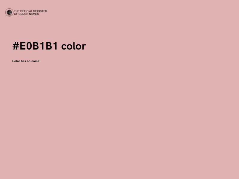 #E0B1B1 color image