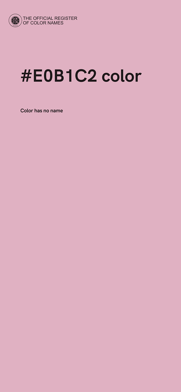#E0B1C2 color image