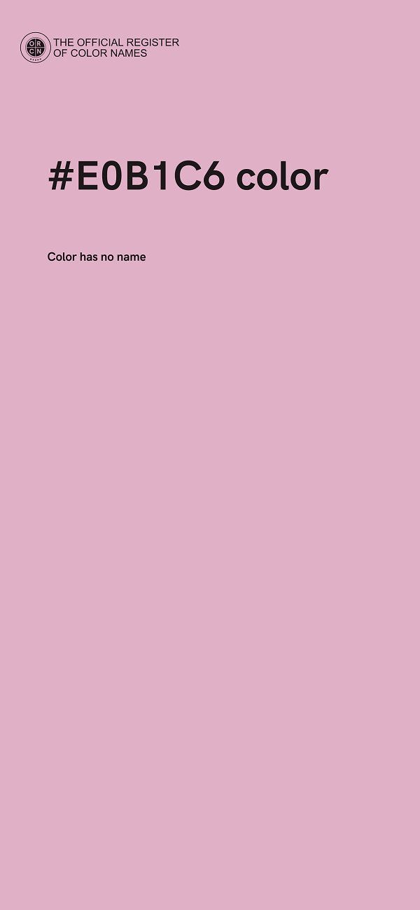 #E0B1C6 color image