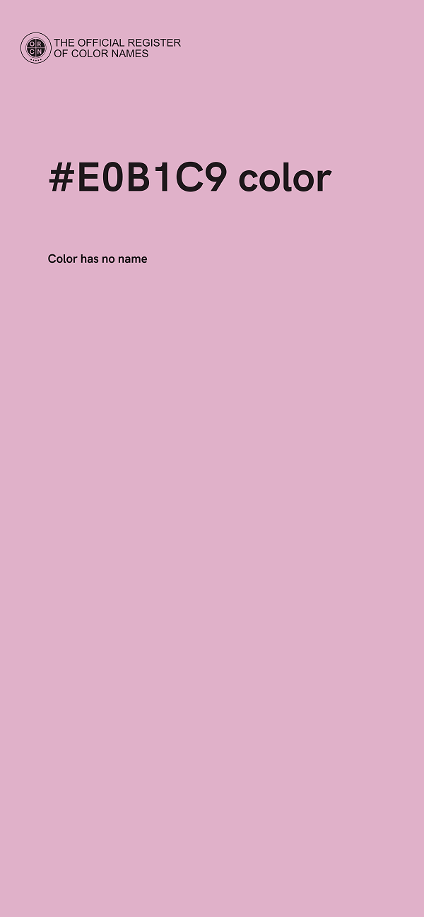 #E0B1C9 color image