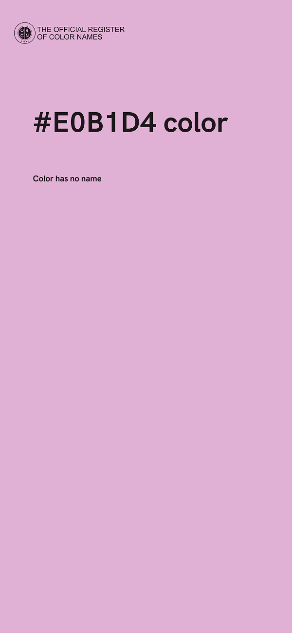 #E0B1D4 color image