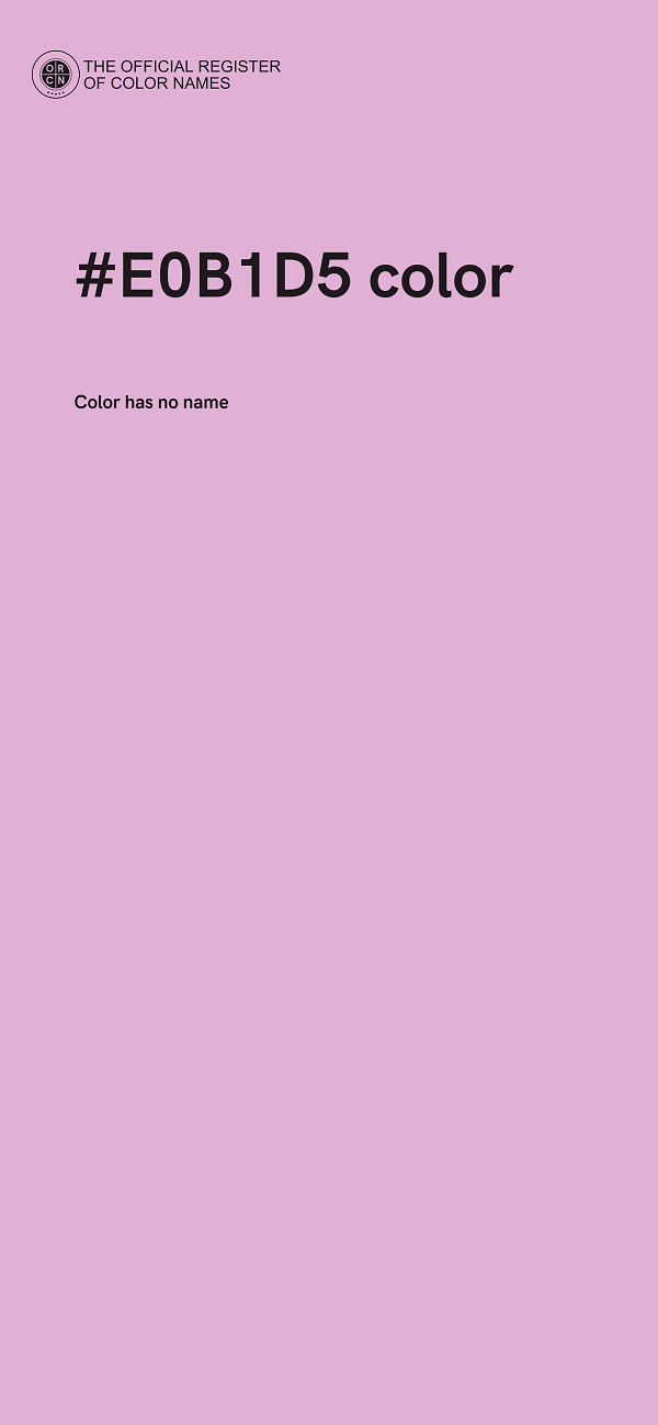 #E0B1D5 color image