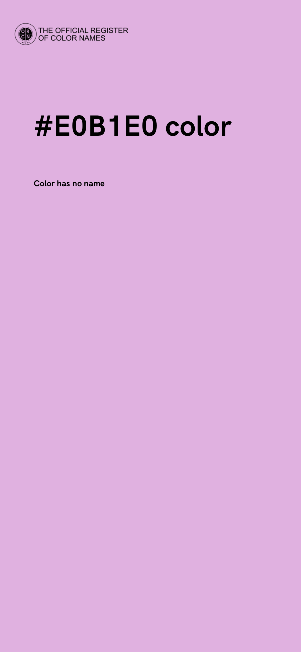 #E0B1E0 color image