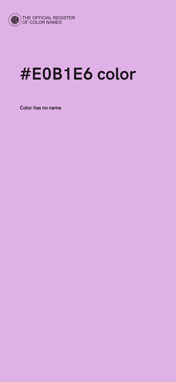#E0B1E6 color image