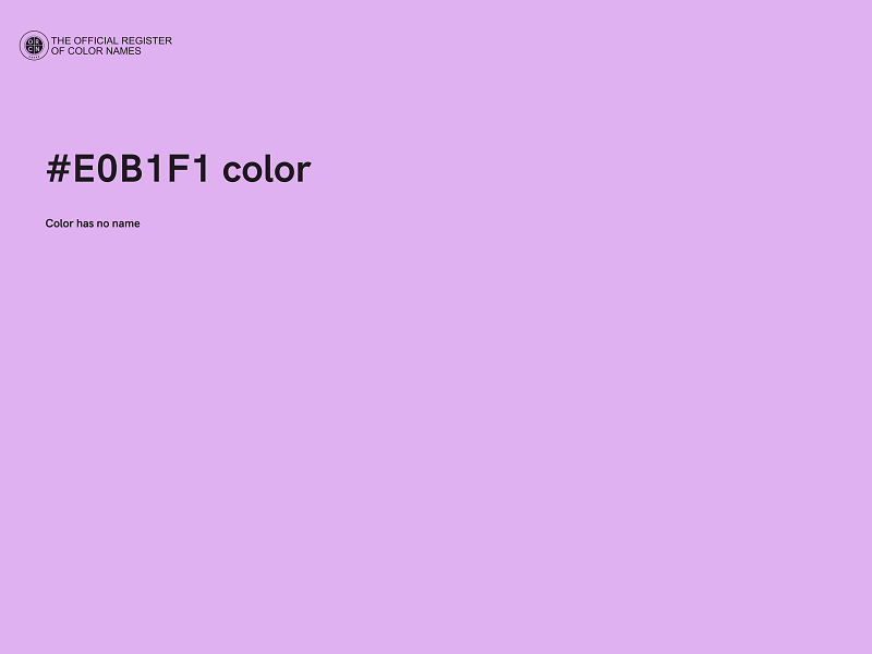 #E0B1F1 color image