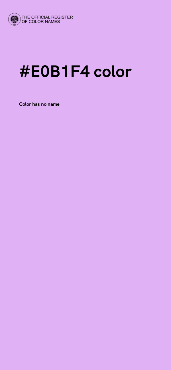 #E0B1F4 color image
