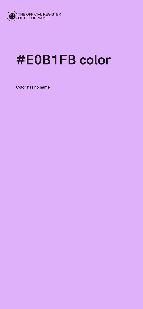 #E0B1FB color image