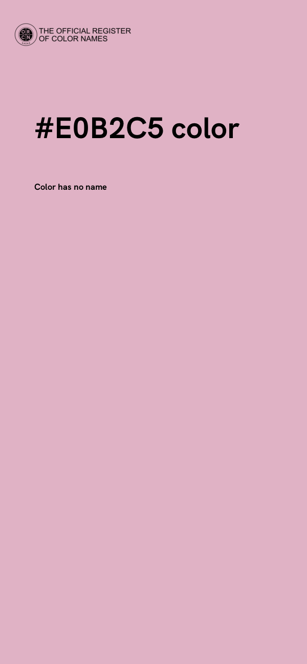 #E0B2C5 color image
