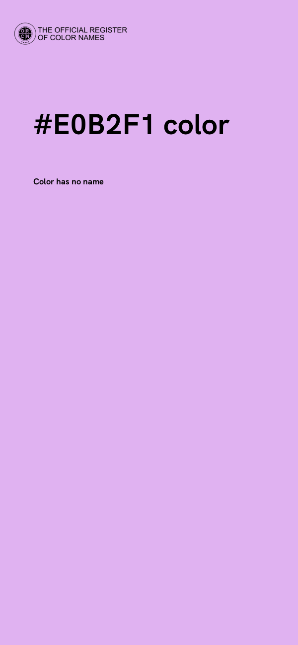 #E0B2F1 color image