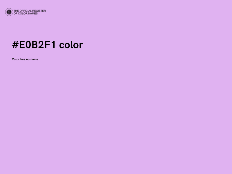#E0B2F1 color image