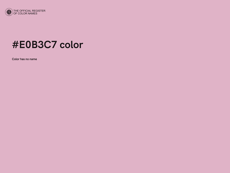 #E0B3C7 color image