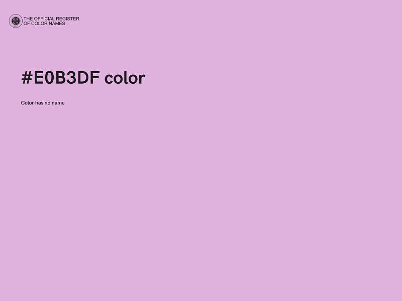 #E0B3DF color image