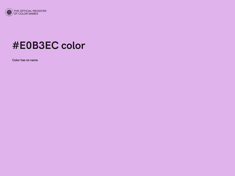 #E0B3EC color image