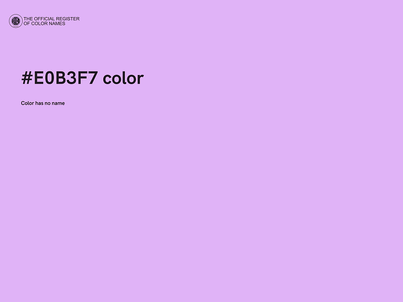 #E0B3F7 color image