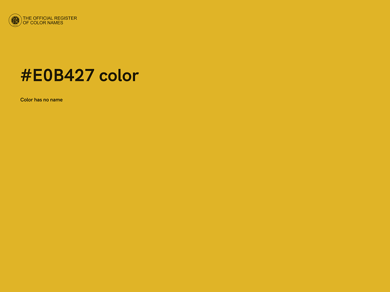 #E0B427 color image