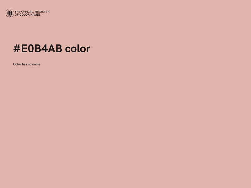 #E0B4AB color image