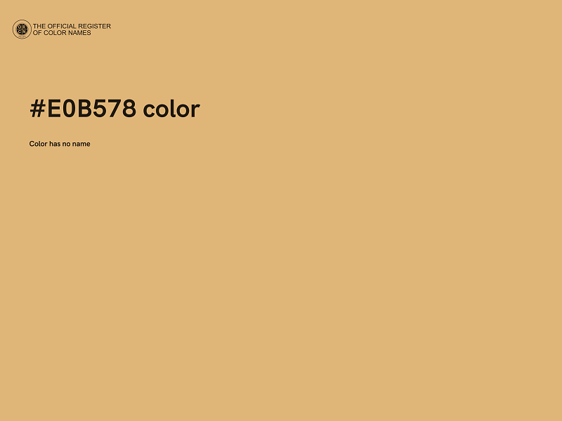 #E0B578 color image