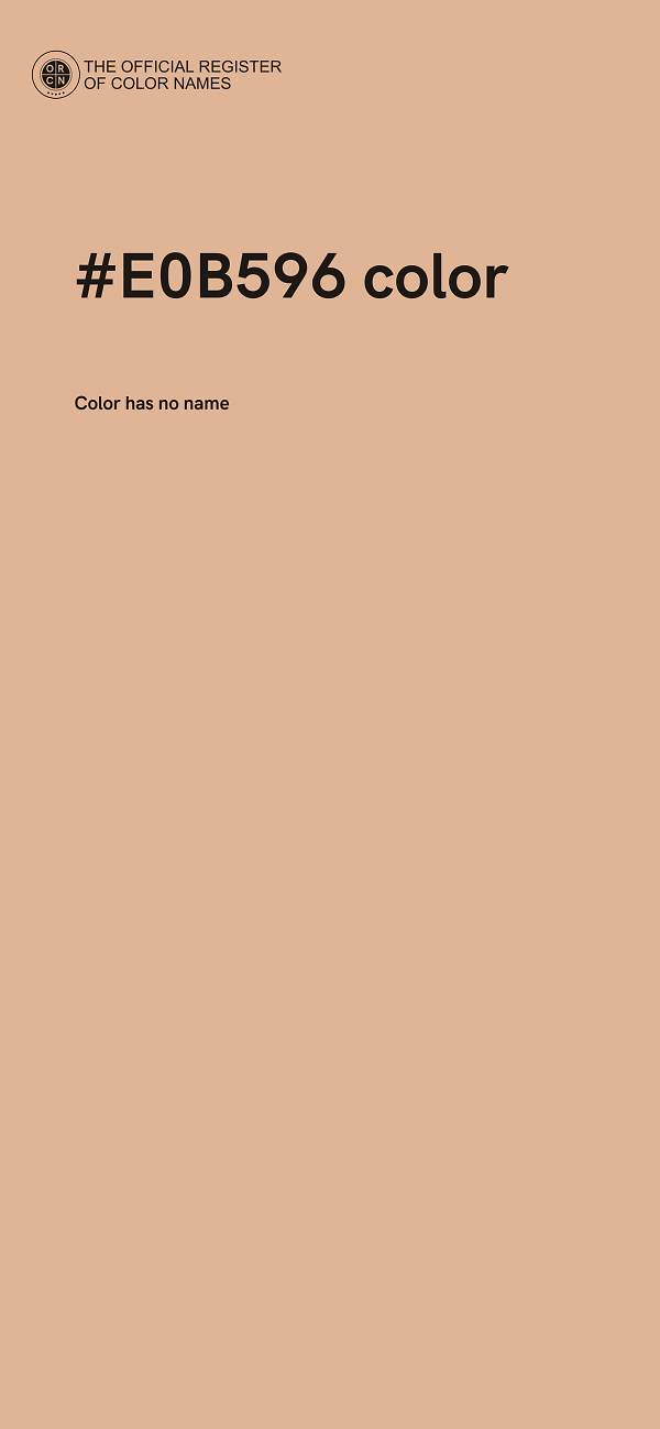 #E0B596 color image