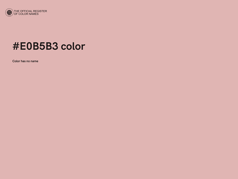 #E0B5B3 color image