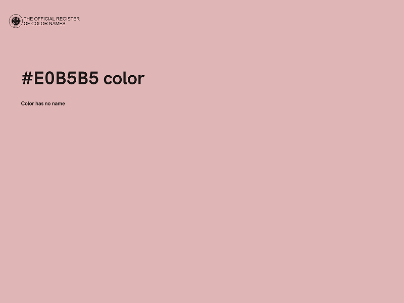 #E0B5B5 color image