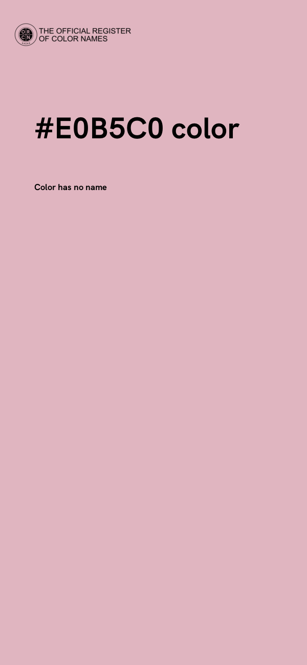 #E0B5C0 color image