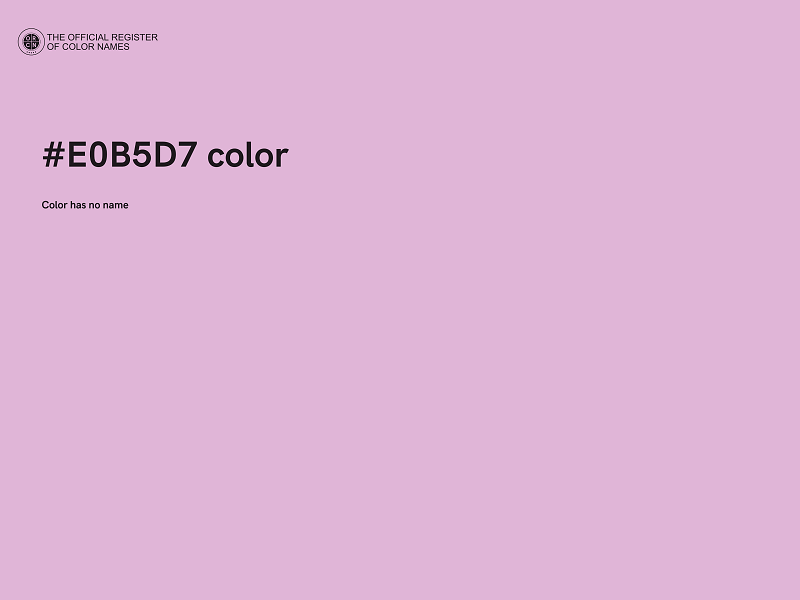 #E0B5D7 color image