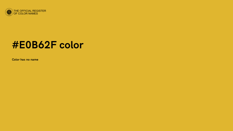 #E0B62F color image