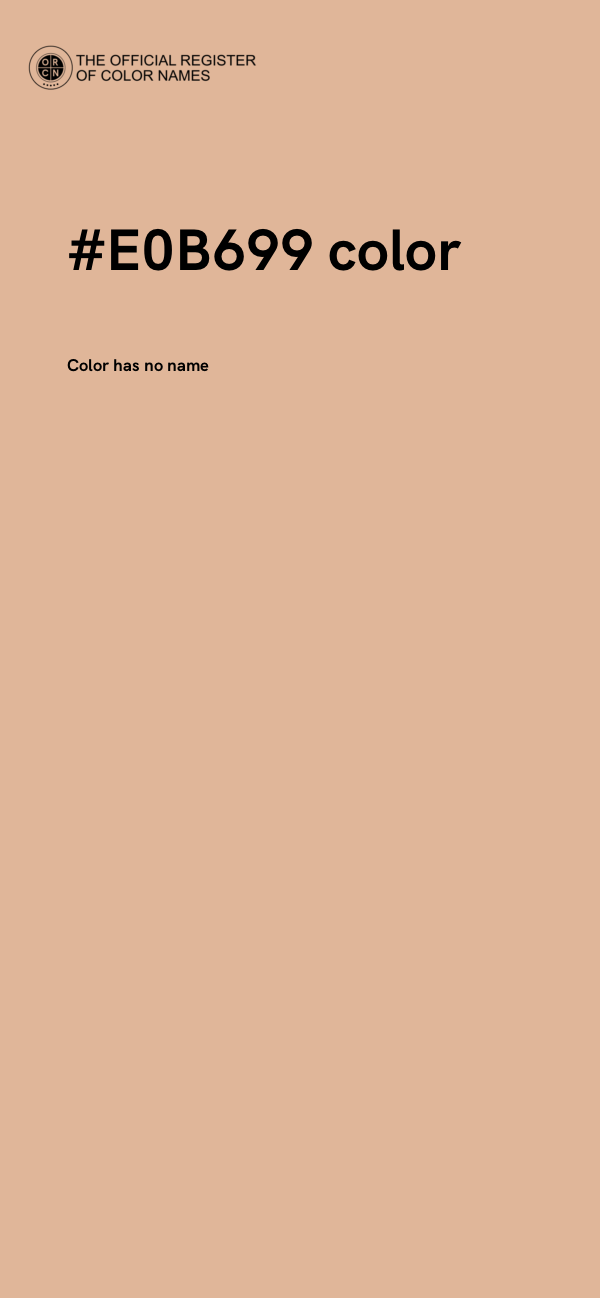 #E0B699 color image