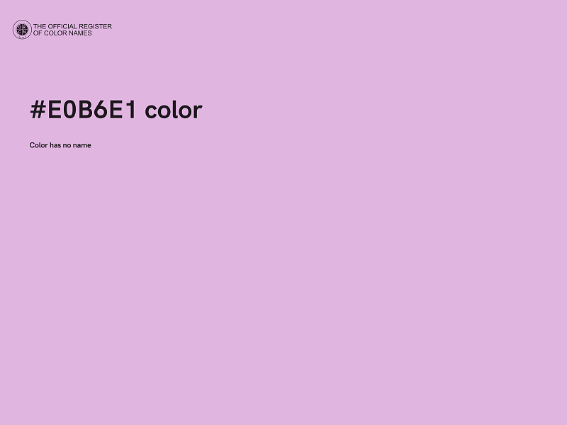 #E0B6E1 color image