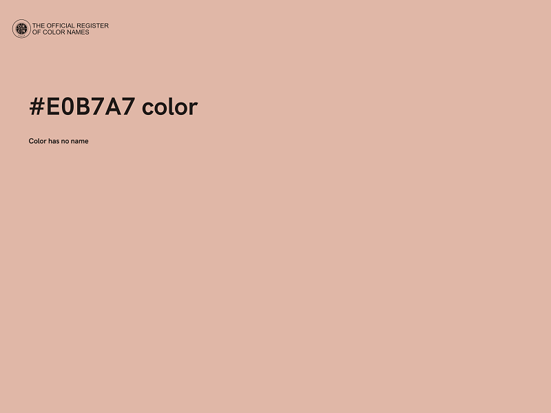 #E0B7A7 color image