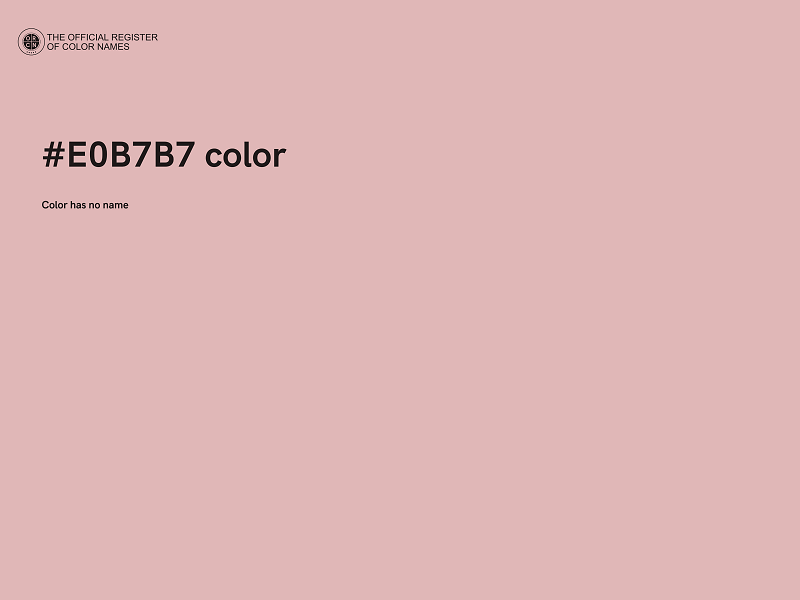 #E0B7B7 color image